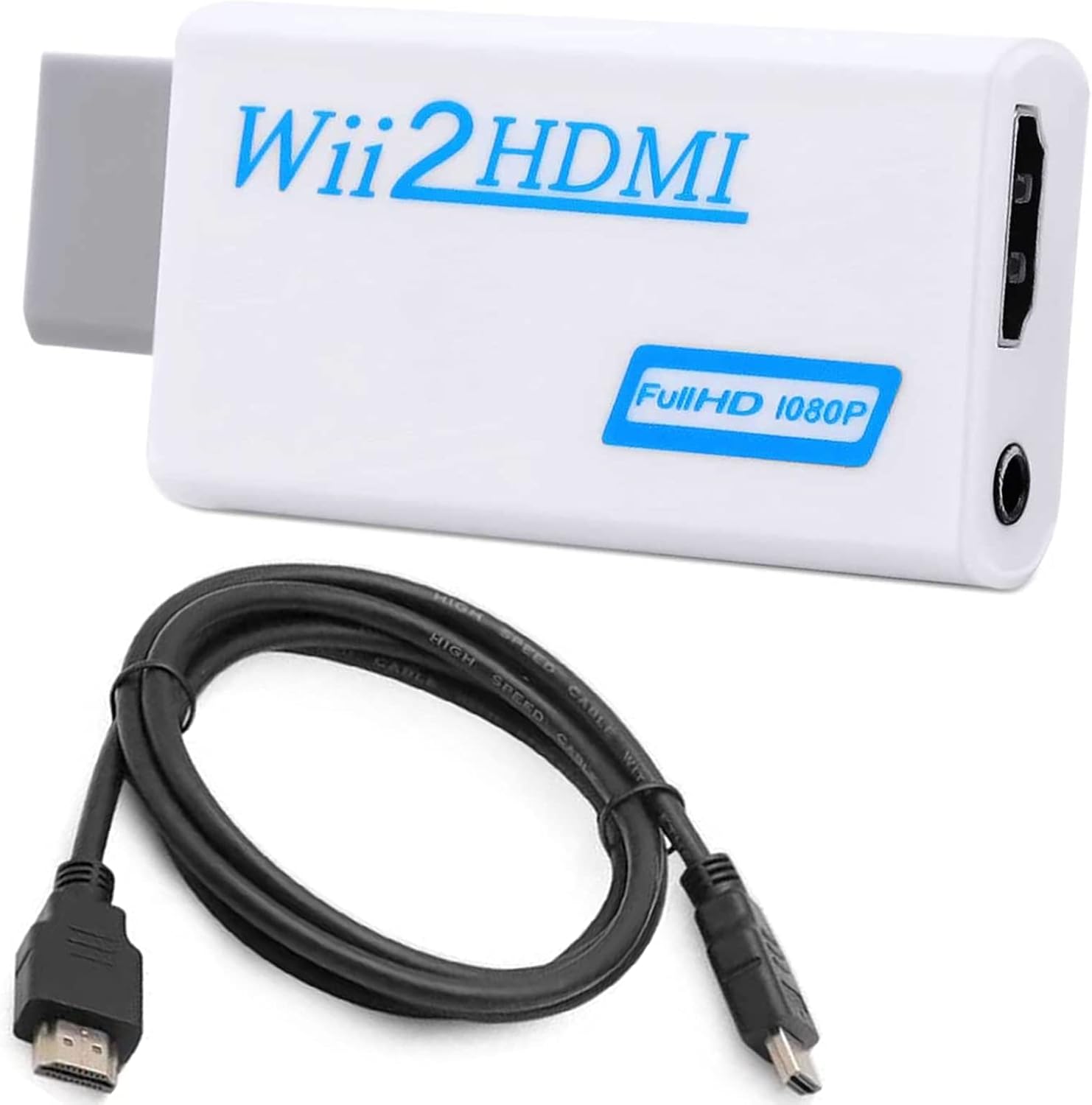 DIFCUL Wii to HDMI Converter, Adaptateur Wii vers HDMI avec Sortie