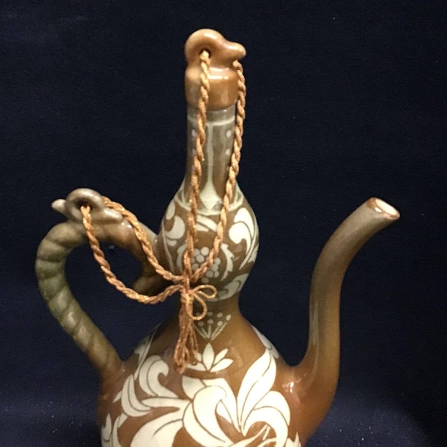 昊】朝鮮美術 高麗青磁 竹葉文瓢箪型水注 水瓶 水差し 茶道具 中国