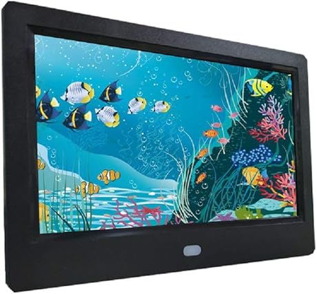 JIANGYE mit Fernbedienung Digital Photo Frame Inch Desk Picture Video Photo Built-in Speaker Best Gift for Your ChristmasBlack