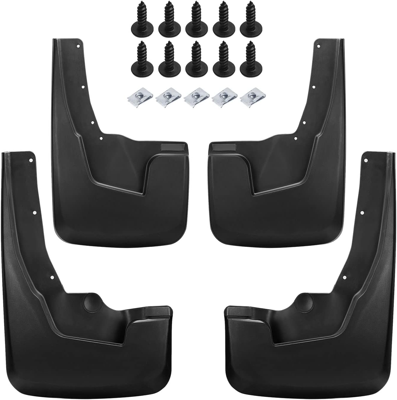 SPEEDWOW Mud Guards Fit for 2019-2022 Dodge Ram 1500,Front and Rear 4Piece/Set（No Drilling Required