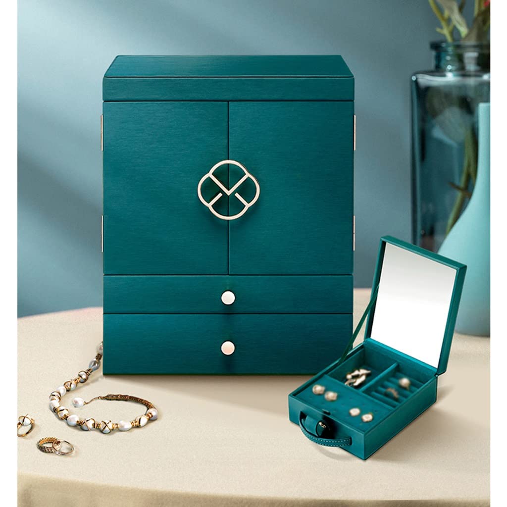 Jewelry Box Organizer Jewelry Box Watch Necklace Ring Earrings Multi-Layer Jewelry Storage Box Jewelry Organizer Small (C 28x20x34CM) (E 28x20x34CM)
