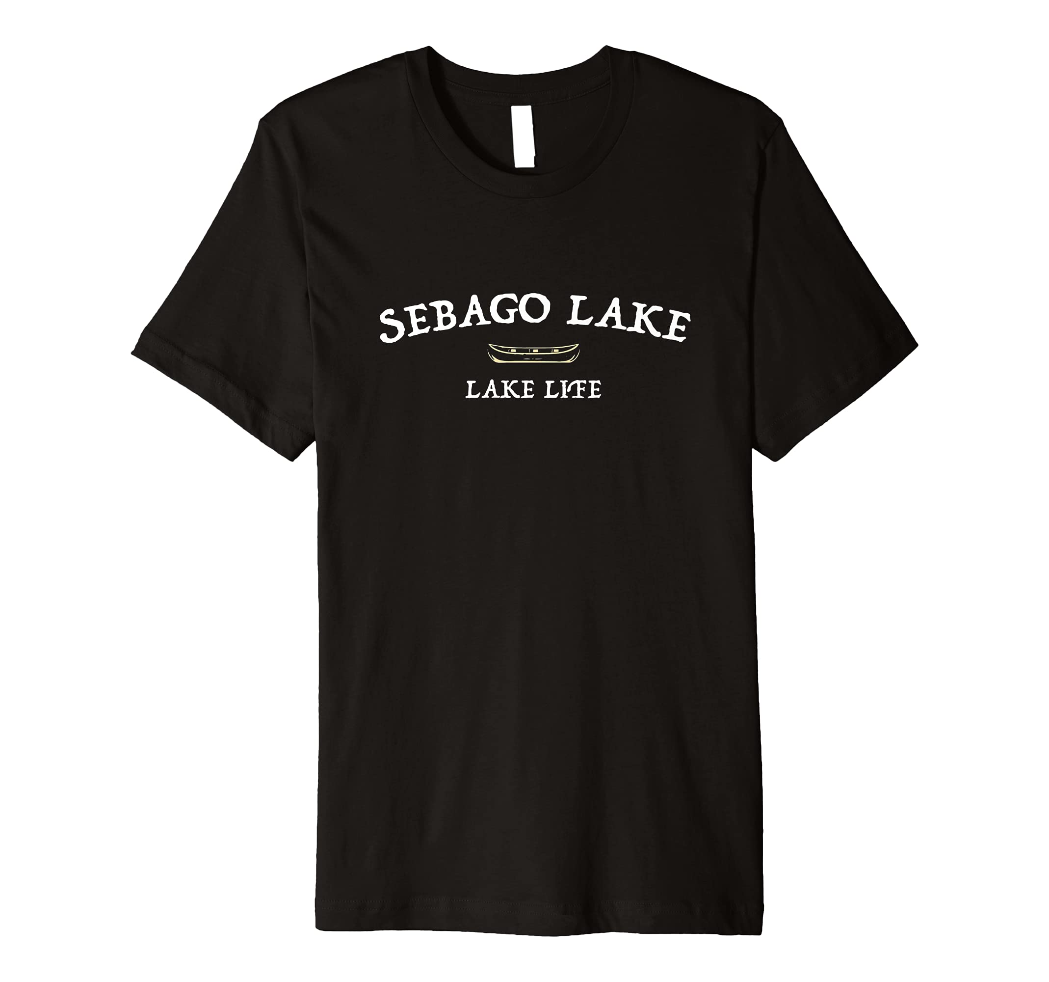 Cumberland Boating Boat Camper BoatmanLake Life Sebago Lake Kayaking Maine Kayak Kayaker Camping Premium T-Shirt