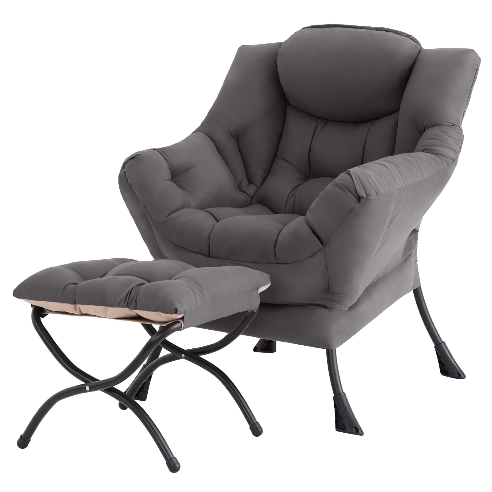 Amazon.com: Tiita Lazy Chair with Ottoman, Modern Large