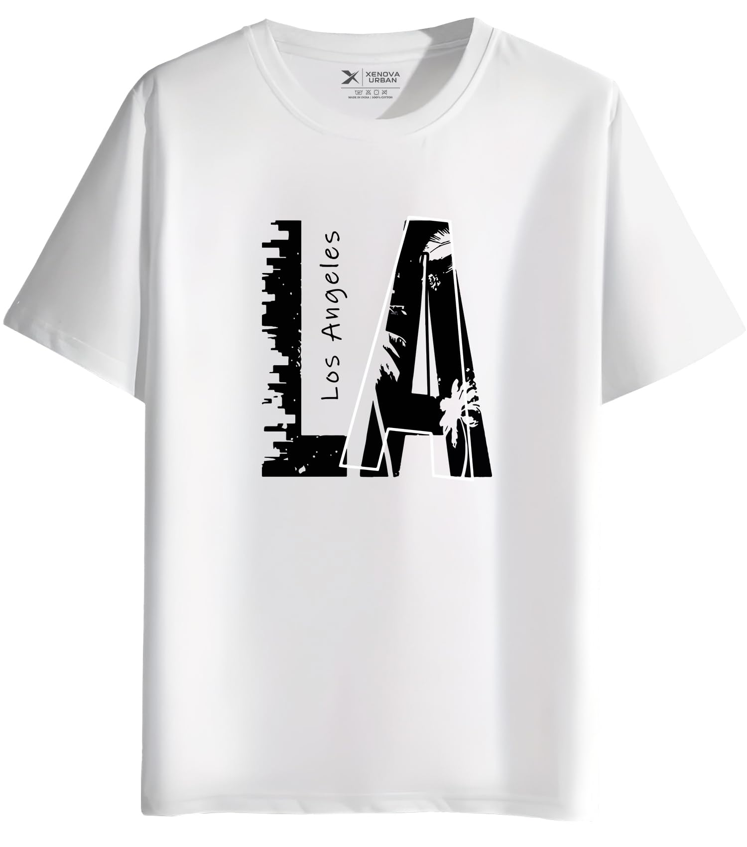 xenovaurban Men's Cotton Printed Regular Fit T-Shirt | Stylish Round Neck Graphic Tshirt - RN-LA1-picture-10