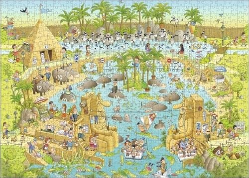 Heye- Puzzle Habitat del Nilo, 1000 Pezzi