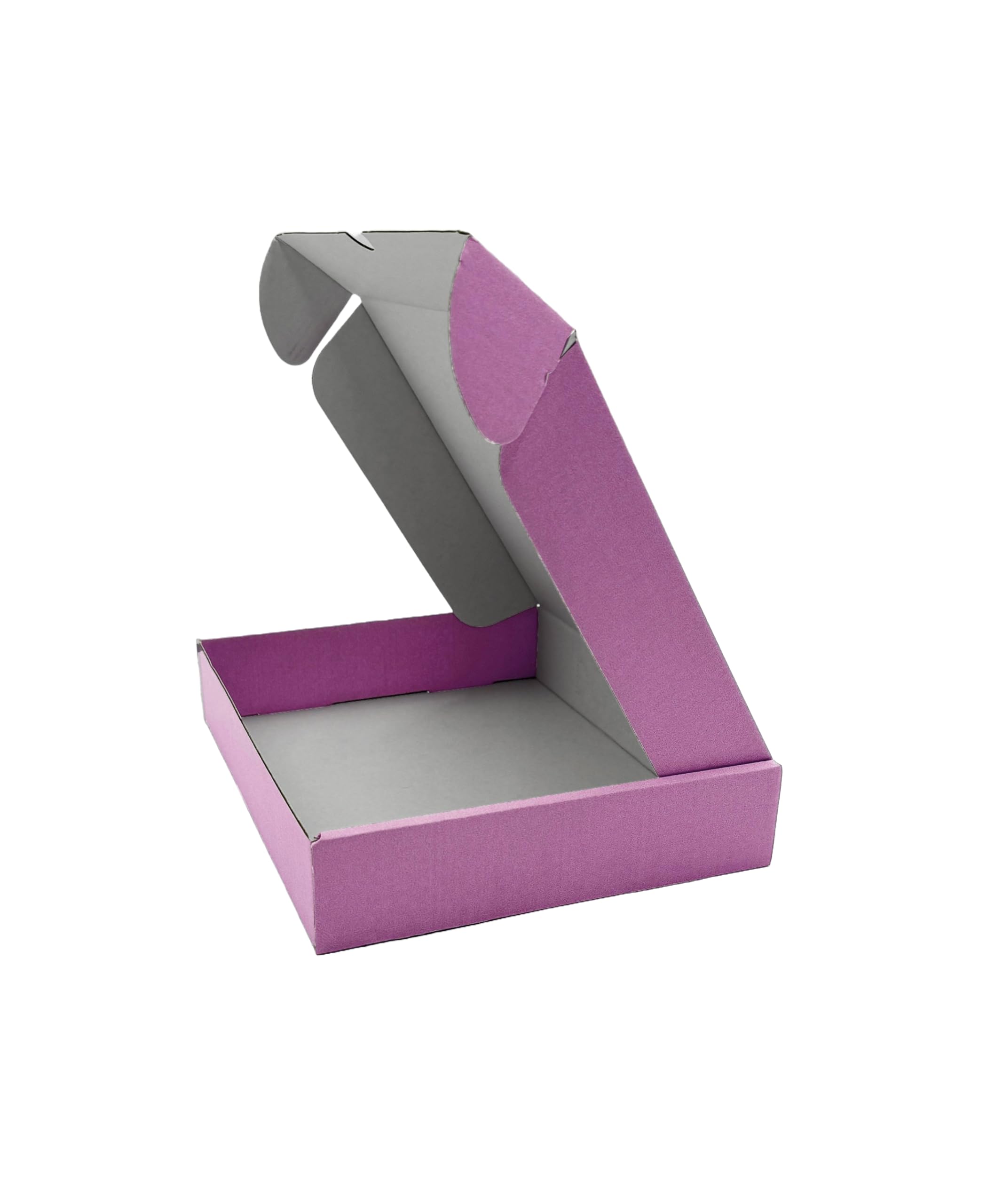 iDEALS UK PACKAGING LTD Gift box Cardboard Folding Lid Postal Boxes for generic use, gift boxes for presents 236 x 196 x 47mm (9.3'' x 7.7'' x 1.9'') Small Parcel - Pack of 10 (Purple)