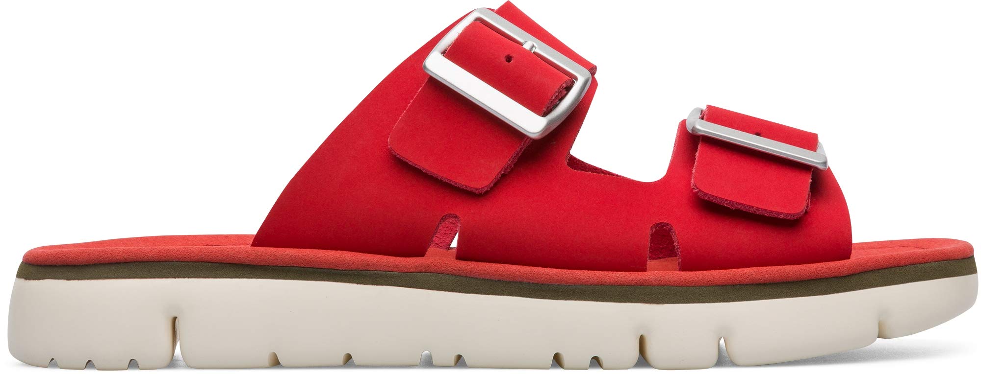 Camper Oruga Sandal-K200633, flat sandals, Medium Red,