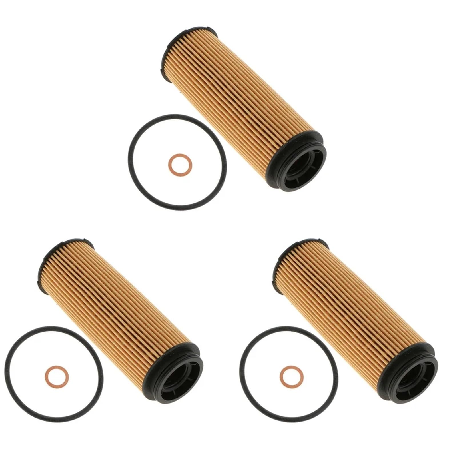 Filtro Olio per Ricambio 6/3/1 Set di kit filtro olio adatti per F20 E80 G12 340i 440i 540i 740i M240i 3.0L 11428583898(3Pcs)