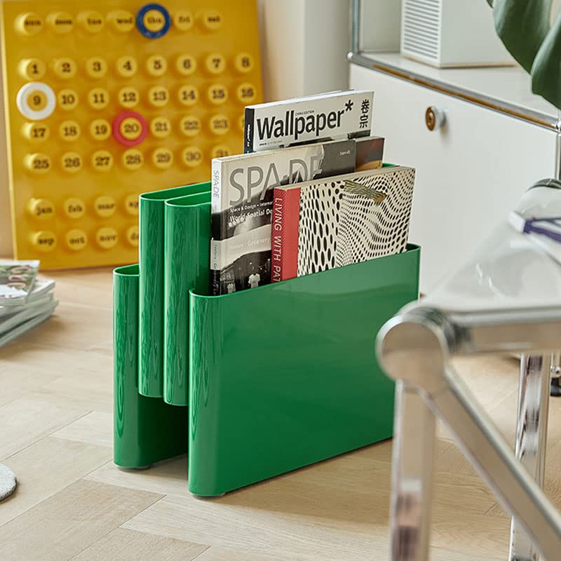 Zeitschriftenständer, Zeitschriftensammler, Post-Organizer, Organizer für Zeitschriften, Bücher, Zeitungen, Tablets, Laptop, Tastaturen, Kopfhörer zu Hause, Büro (grün)