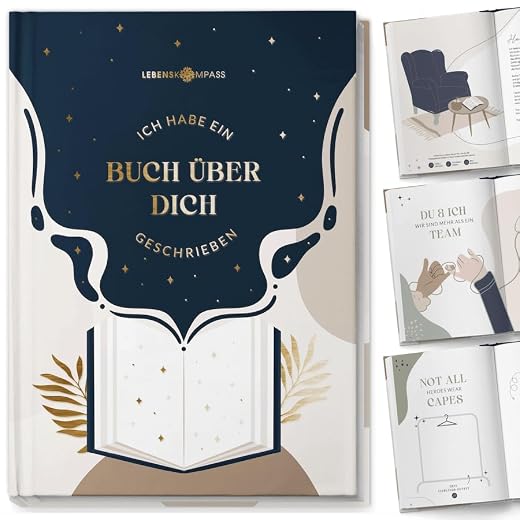 Lebenskompass Ein Buch über Dich - Zum Ausfüllen und Verschenken an deine Liebsten Ein Freundebuch Erwachsene & Erinnerungsalbum für beste Freundin und Freunde - Beste Freundin Geschenk