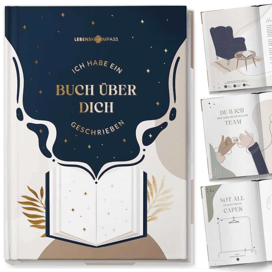 Lebenskompass Ein Buch über Dich - Zum Ausfüllen und Verschenken an deine Liebsten Ein Freundebuch Erwachsene & Erinnerungsalbum für beste Freundin und Freunde - Beste Freundin Geschenk