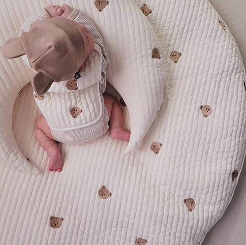 Miniatura 2 de Aixingxing Tapete de juego para bebés y niños, tapete de algodón para dormir, tapete de gimnasio para actividades y gimnasio, tapete decorativo para