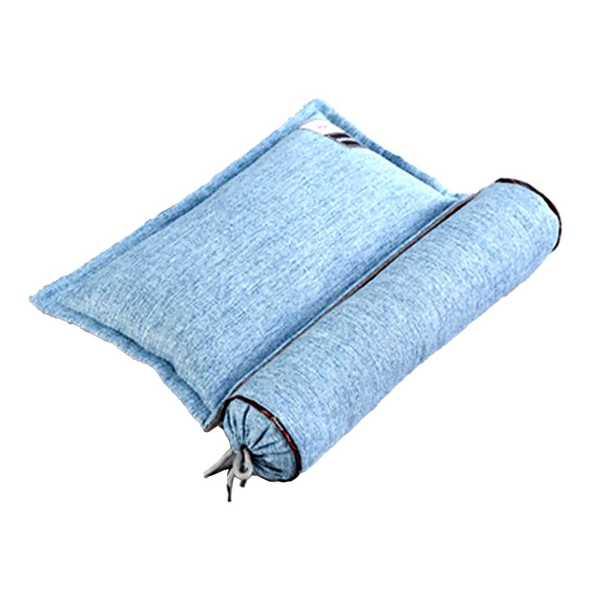 ZHIWEIKJ Buckwheat Pillow, Buckwheat PillowNeck Pillow to Improve Sleep Quality and Relieve Cervical Pain Organic Buckwheat Pillow Cylinder Neck Pillow (Color : K)