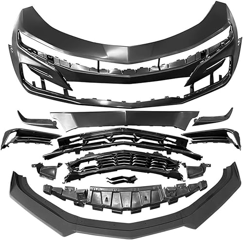 Miniatura 7 de FREEMOTOR802 Parachoques delantero, repuesto para Chevrolet Camaro 2019-2024 con faros distintivos (no ZL1), cubierta de parachoques delantero de