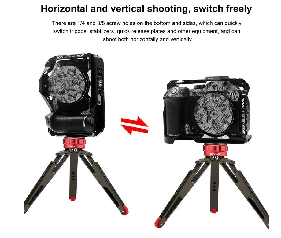 Amazon | Canon EOS R7 カメラ 専用 カメラケージ アルミ合金 Amazon | Canon EOS R7 カメラ 専用 カメラケージ アルミ合金