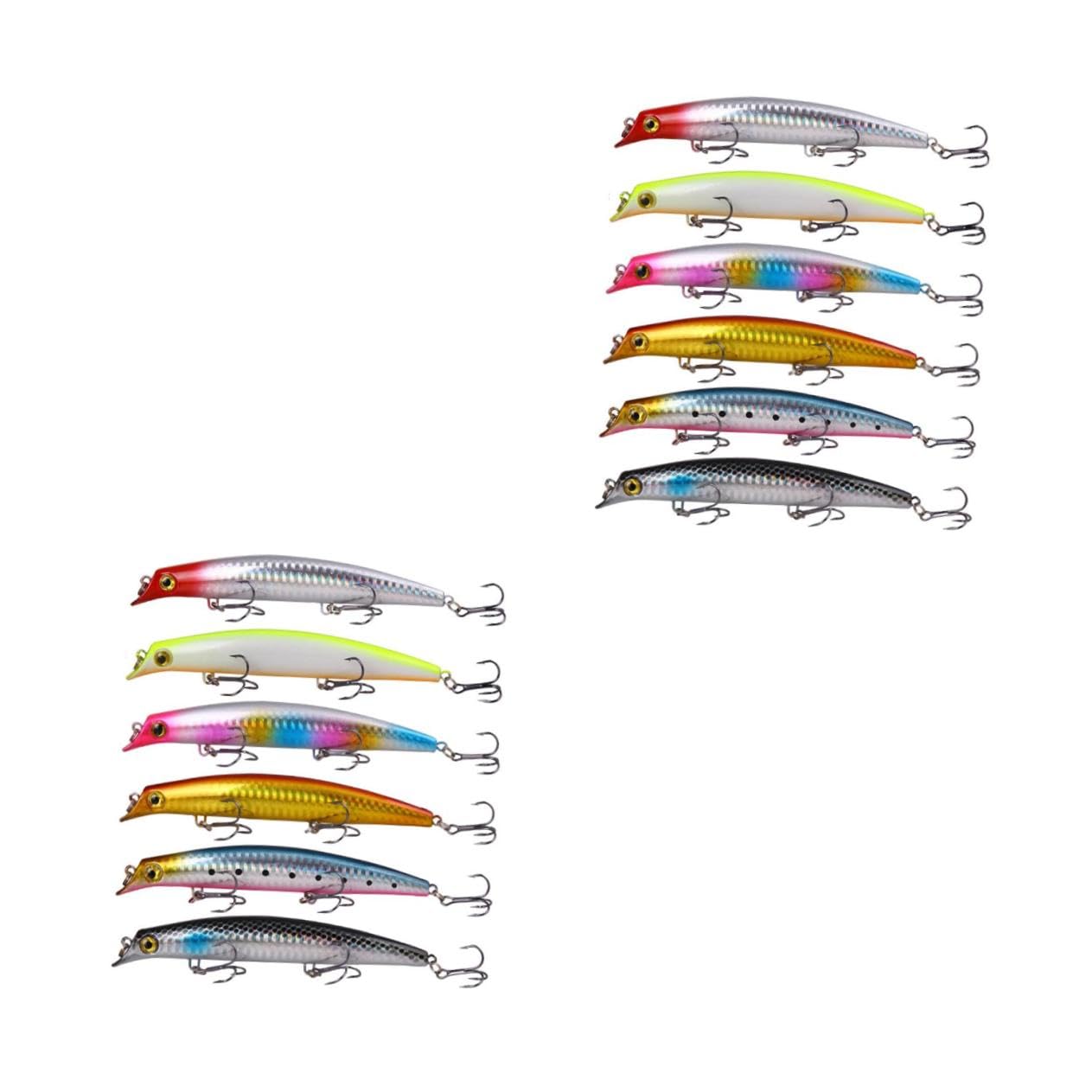 BESTonZON Faux Appâts d'escalade Leurres d'eau Douce Athlète De Poisson Leurre Appât De Natation Leurres De Pêche en Eau Supérieure Leurres De Surface Top Water Bait