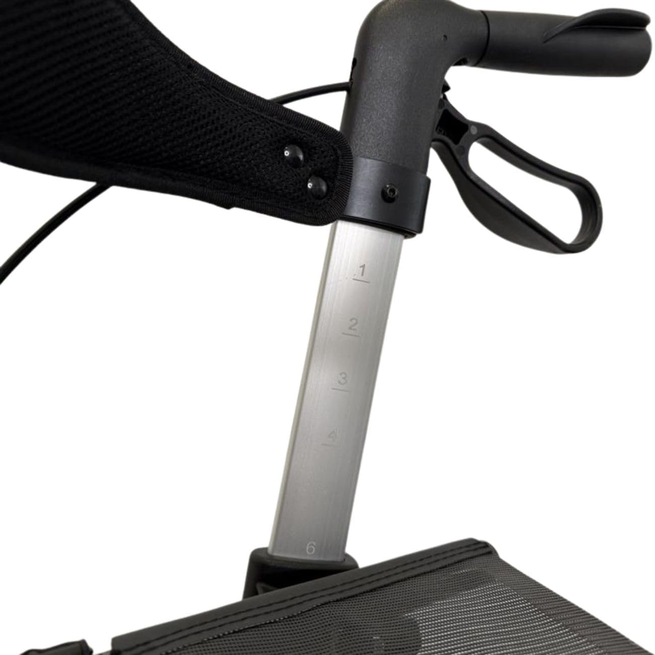 Rehasense Carbon Rollator Athlon SL, leicht & faltbar | für Innen & Außen | Leichtgewichtrollator in Premium-Ausführung inkl. Softräder & Rückengurt (Seeger Logo)