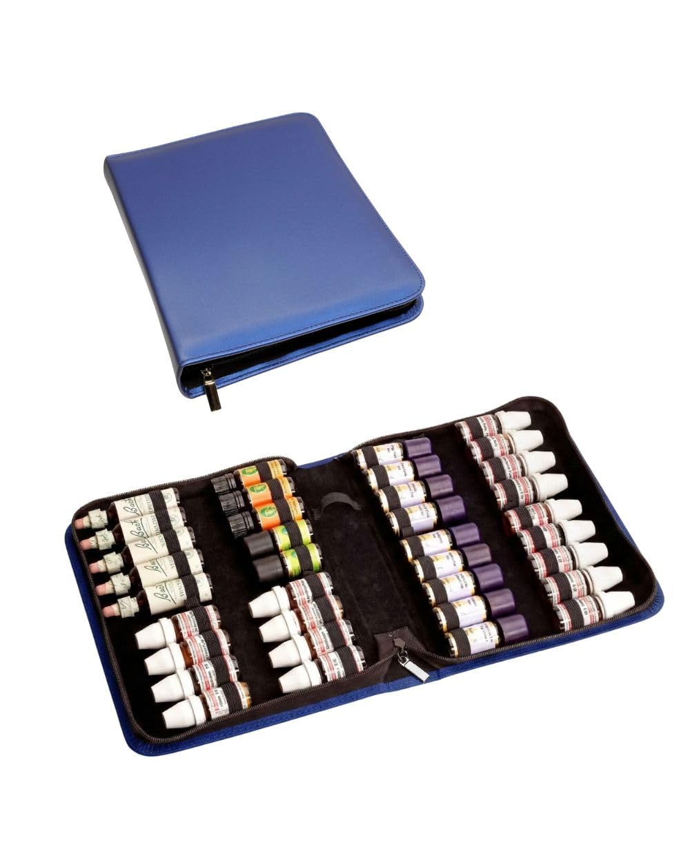 Homeopathy Bag First Aid Kit (Royal Blue) for 10 g Globules 20 ml Soothing Essential Oils with 40 Tabs