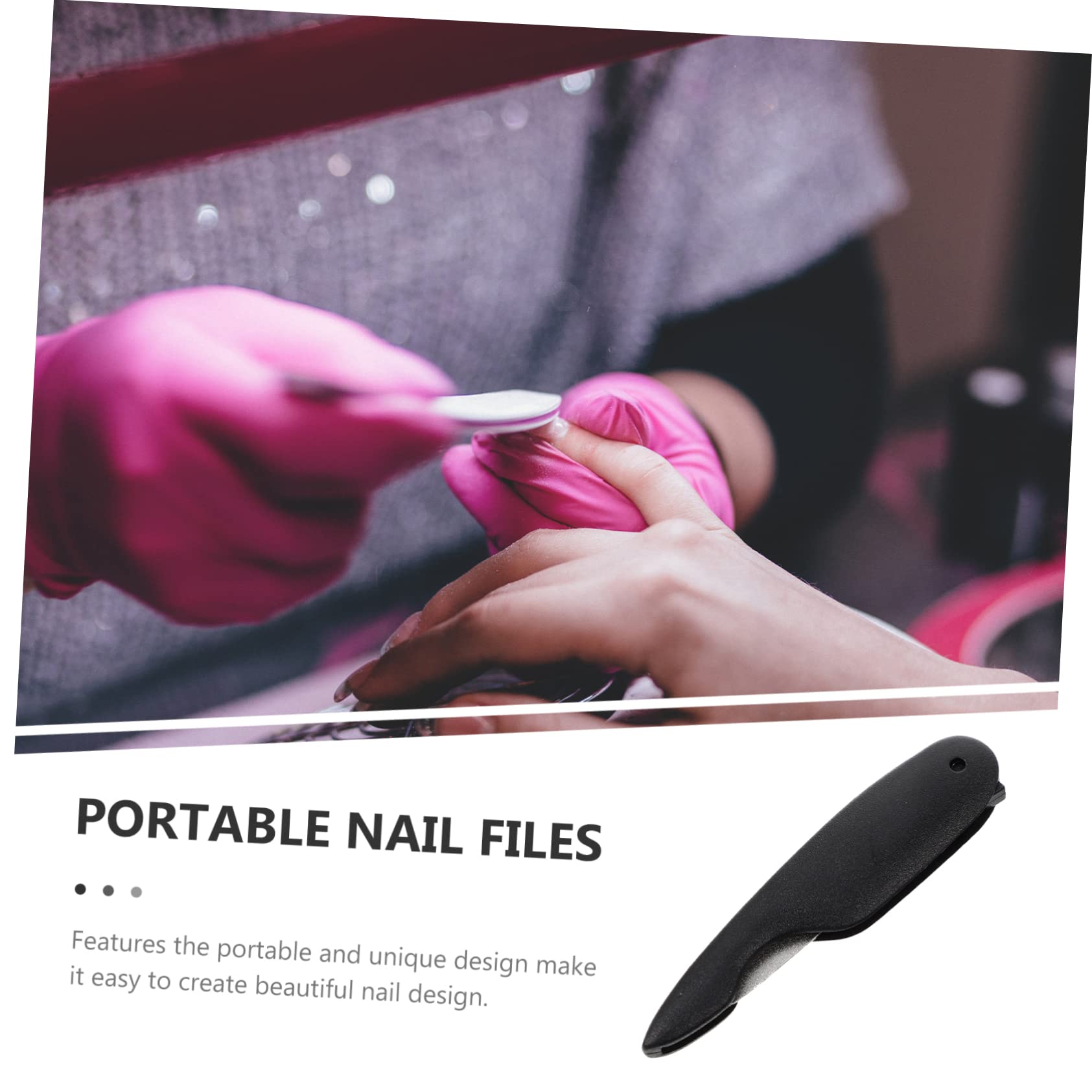 30pezzi Limette Per Unghie Pieghevoli Strisce Di Limatura Metallo Per Manicure Strumenti Di Bellezza Per Ritocchi e Delle Unghie Ricaricabili e Portatili