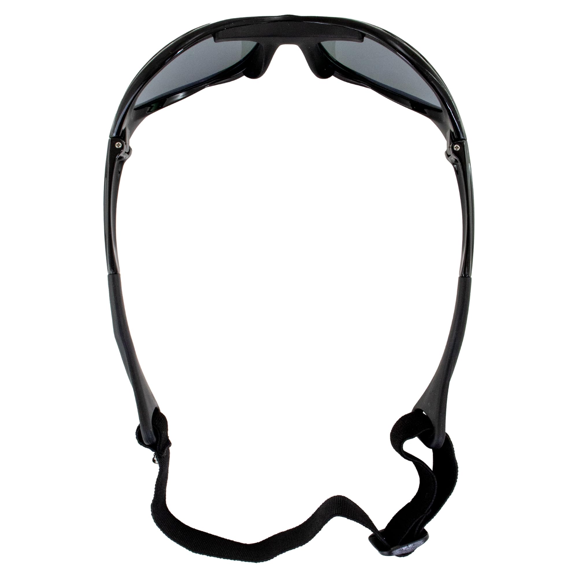 Hurricane Eyewear Gafas flotantes polarizadas de categoría 4 para moto acuática con marcos acolchados negros con revestimiento antivaho (espejo azul)