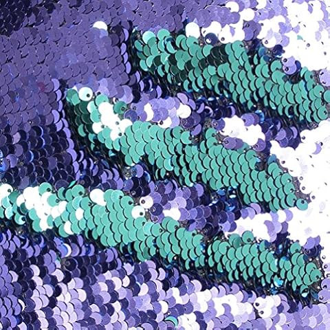 BalsaCircle trlyc sirena Reversible con lentejuelas camino de mesa para boda fiesta Cover