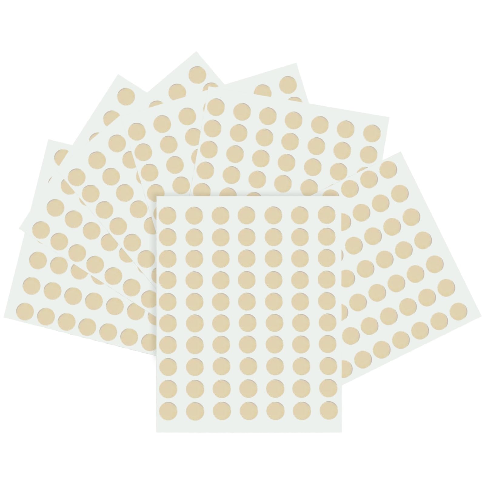 Pack of 5600 Gold 8mm Round Dots Labels - Stickers
