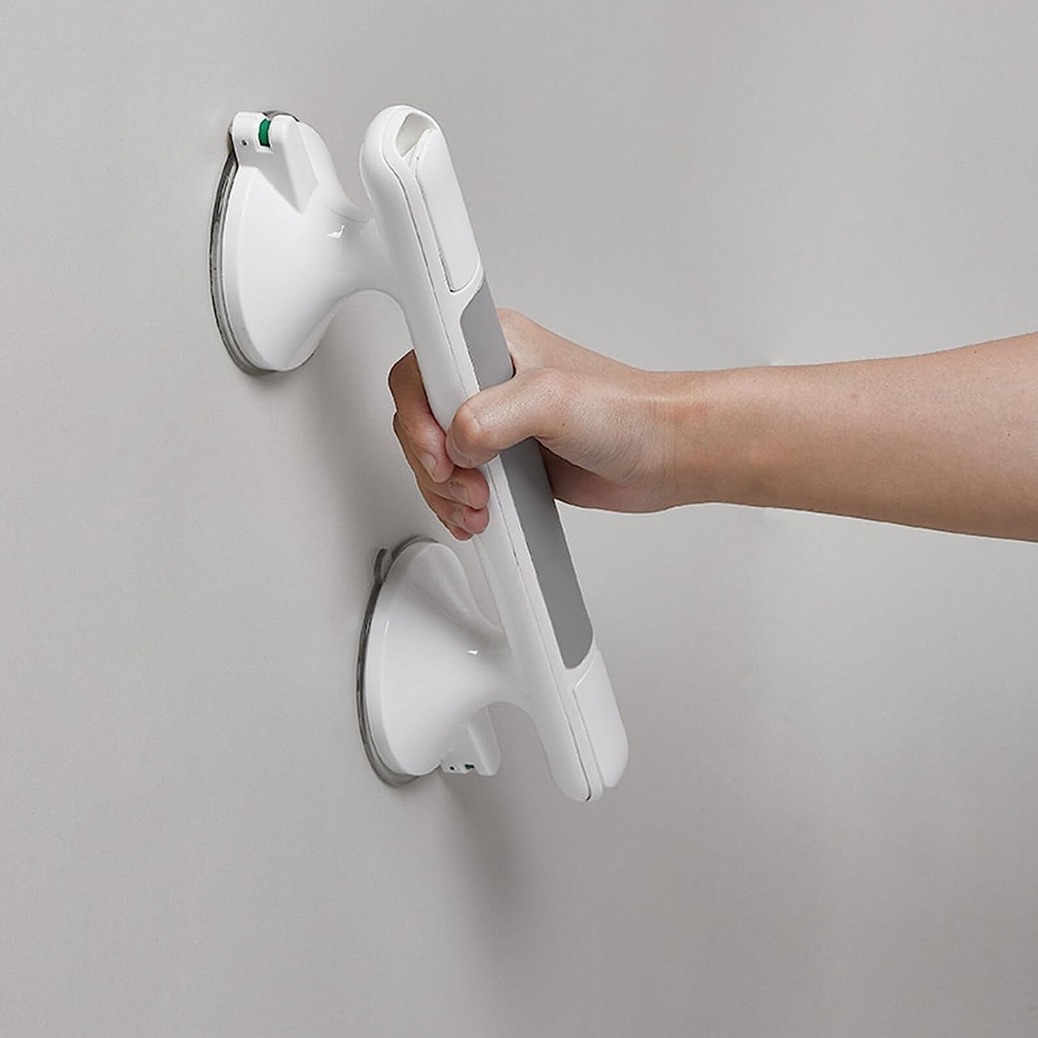 Barras de Apoyo para baño, Ducha, Barra de Apoyo, 2 Piezas, Barras de Apoyo con Ventosa, sin Necesidad de taladrar, con Ventosa de Fuerte Agarre para Personas Mayores.