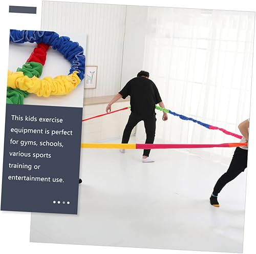 Miniatura 7 de BESPORTBLE Banda elástica para jardín de infantes, anillo de rally, competición deportiva, ejercicio de tira y afloja, bandas elásticas para niños,
