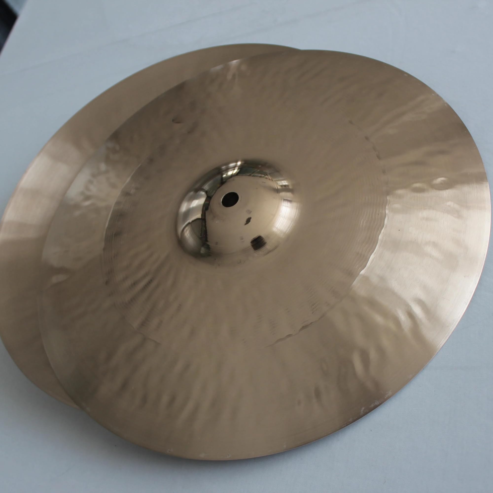 Cymbals Cymbale Professionnelle-hybride Charleston Cymbale 12-16 Pouces Deux Pièces Bronze Accessoires De Batterie De Cymbale Faits À La Main(15 Inch)