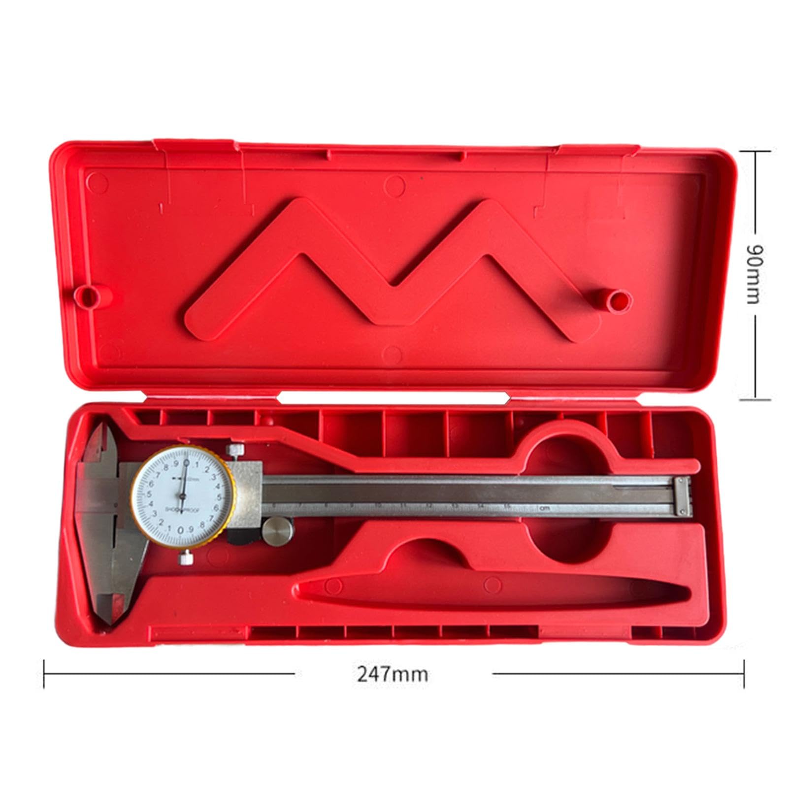 Calibrador Vernier de Marcador con Sonda para Profundidad Y de Fácil Lectura Acero Inoxidable Y Portátil Adecuado para Mecánica Ed