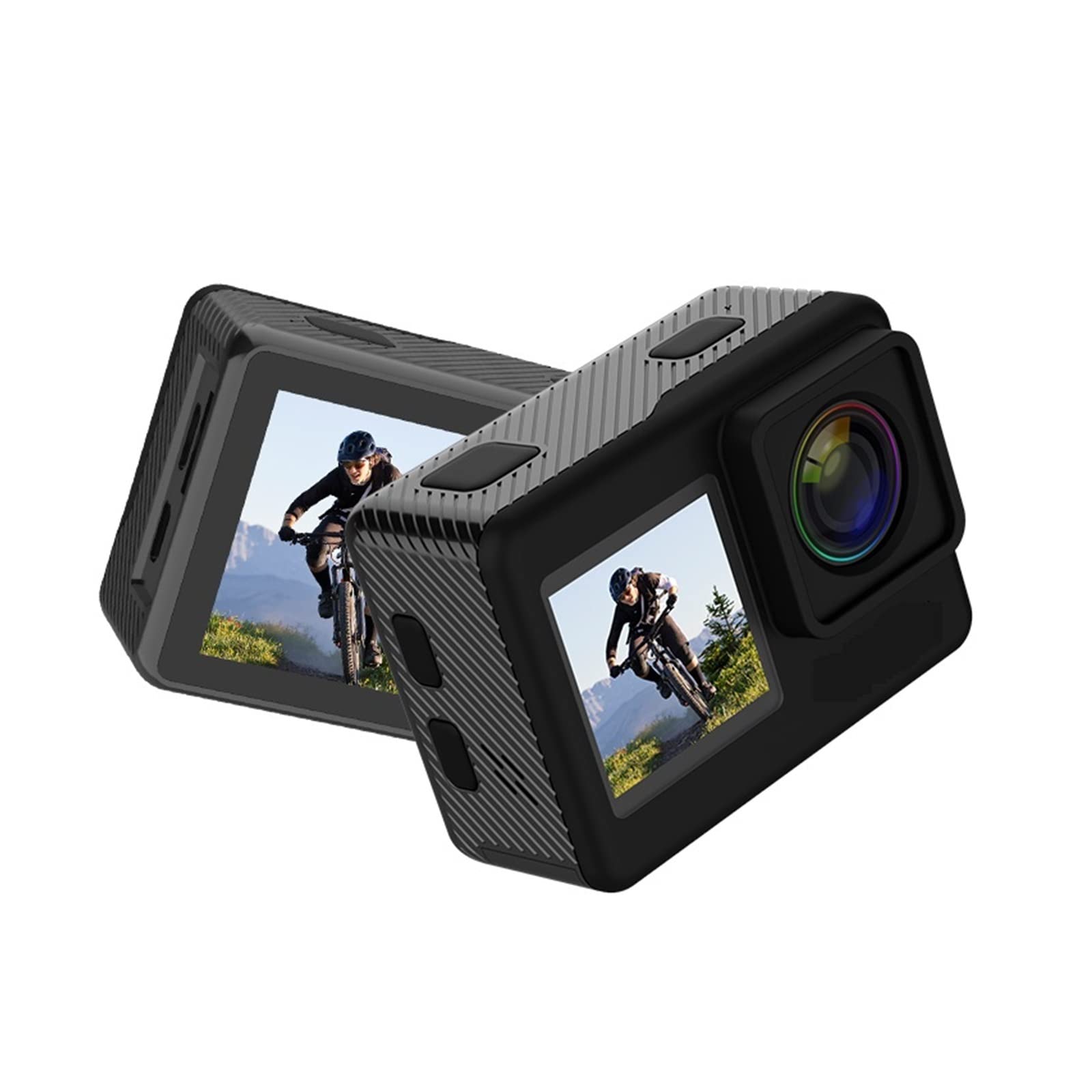 Action Cam, A10 Action Camera 4k EIS Ultra HD 20MP 170D Subacquea Impermeabile Cam Touch Screen 4X Zoom Video Go Sport PRO Cam,All'aperto, Sport, Video(4,Cam And Mic)