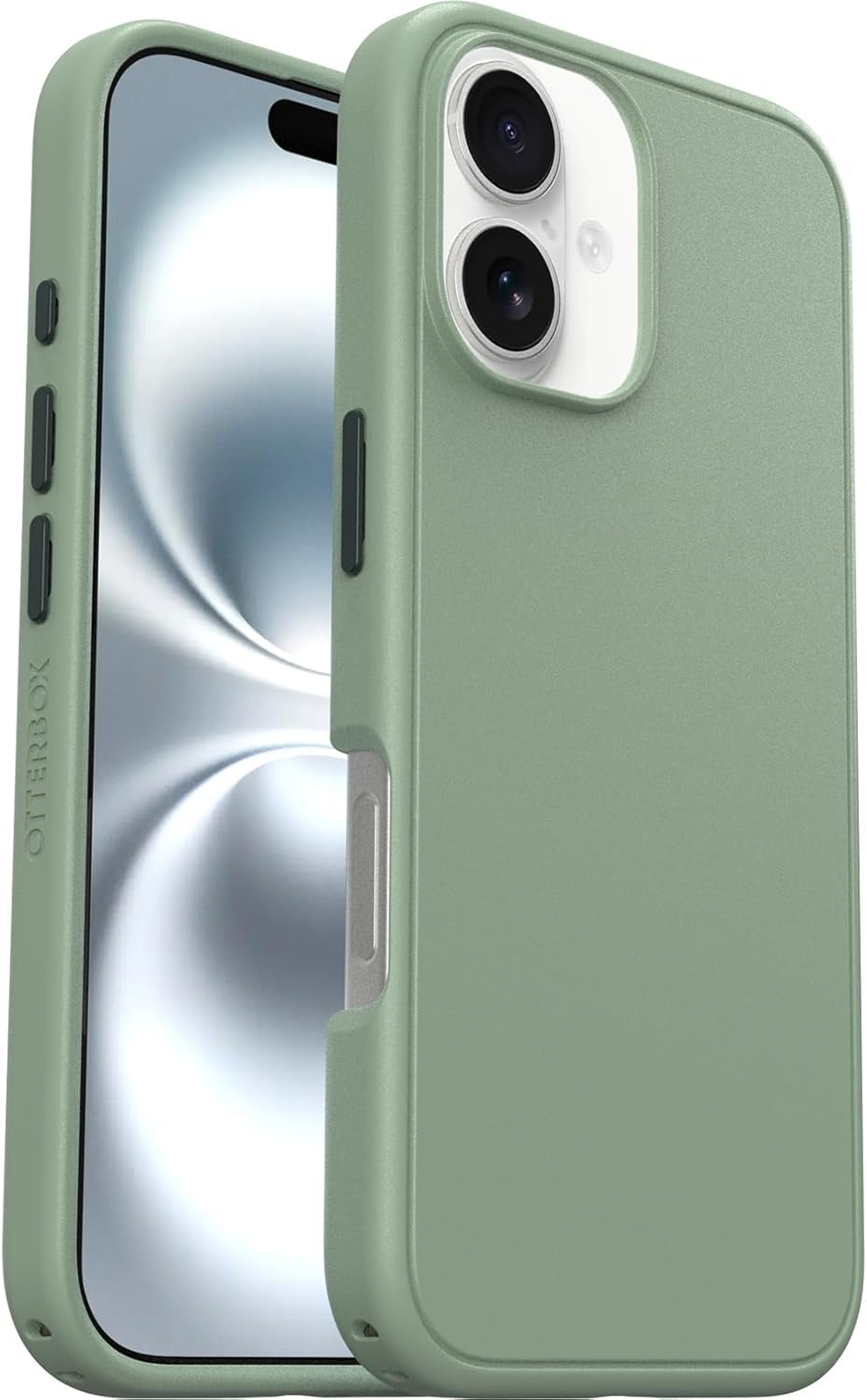 OtterBox iPhone 16 (Only) - Symmetry Series+ Case - Sagebrush (Green) - Snaps to MagSafe - Ultra-Sleek - Raised Edges Protect Camera &amp; Screen - Non-Retail Packaging