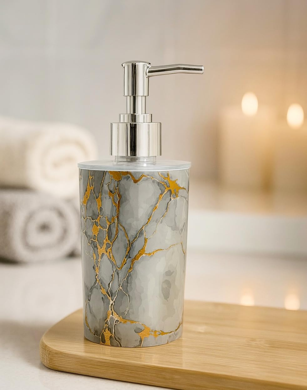 Emoh Roced Refillable Liquid Soap Dispenser 250ml | Unbreakable Plastic Handwash Bottle with Pump for Bathroom, Kitchen, Sink, Wash Basin | Reusable Lotion, Shampoo & Sanitizer Dispenser (Pack of 1)