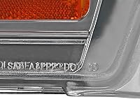 Vista 6 de SPEC-D TUNING Luces de parachoques de lente transparente con carcasa cromada compatibles con Ford Mustang V6 GT L+R 2005-2009, conjunto de par
