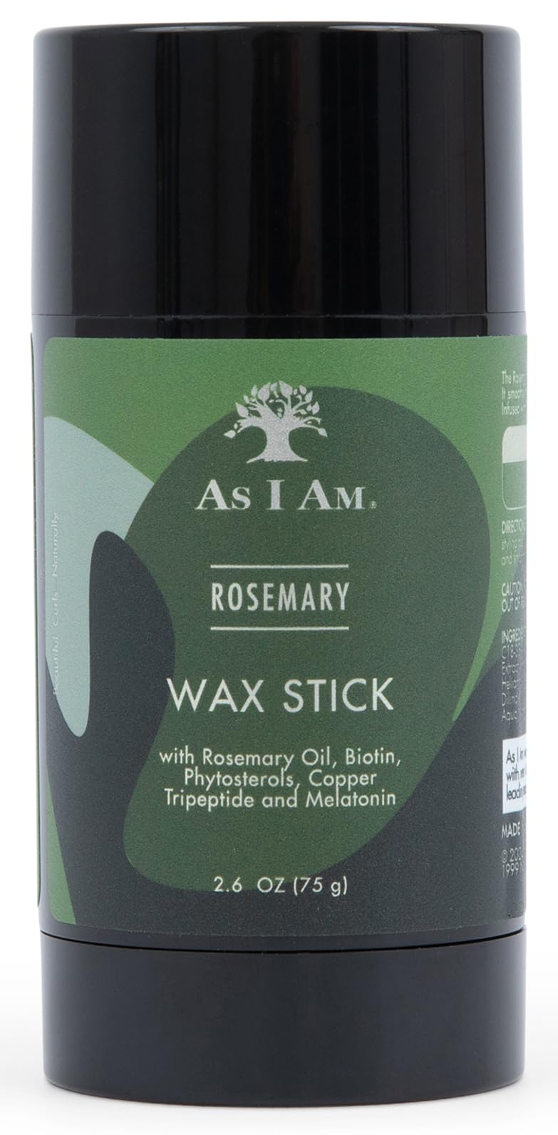 As I Am Rosemary Hair Wax Stick - 2.6 Oz - with Biotin & Saw Palmetto