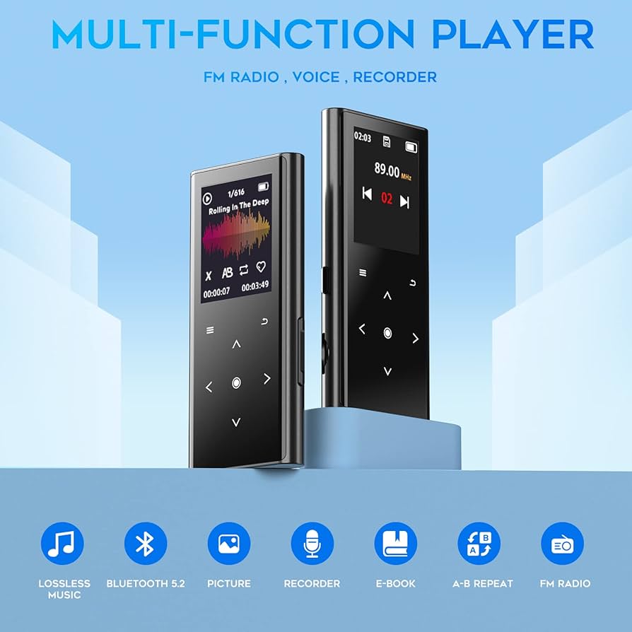 プレーヤー 162089  sobooz Amazon.com: 64GB MP3 Player, ZOOAOXO Music Player with