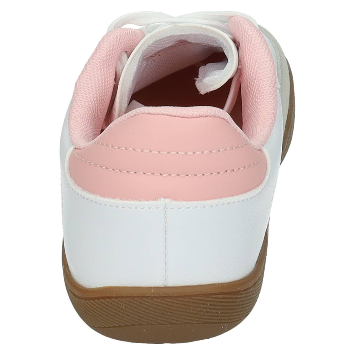 DEMAX 7-1227E Zapatillas Deportivas respetuosas para Mujer Demax Blancas con Detalles Rosa y Plantilla Double Memory Foam Mujer Deportivos