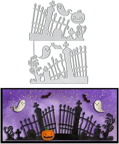 Troqueles de corte de calabaza de Halloween para hacer tarjetas, caja de dulces de Halloween, herramienta de plantilla de plantilla para álbumes de