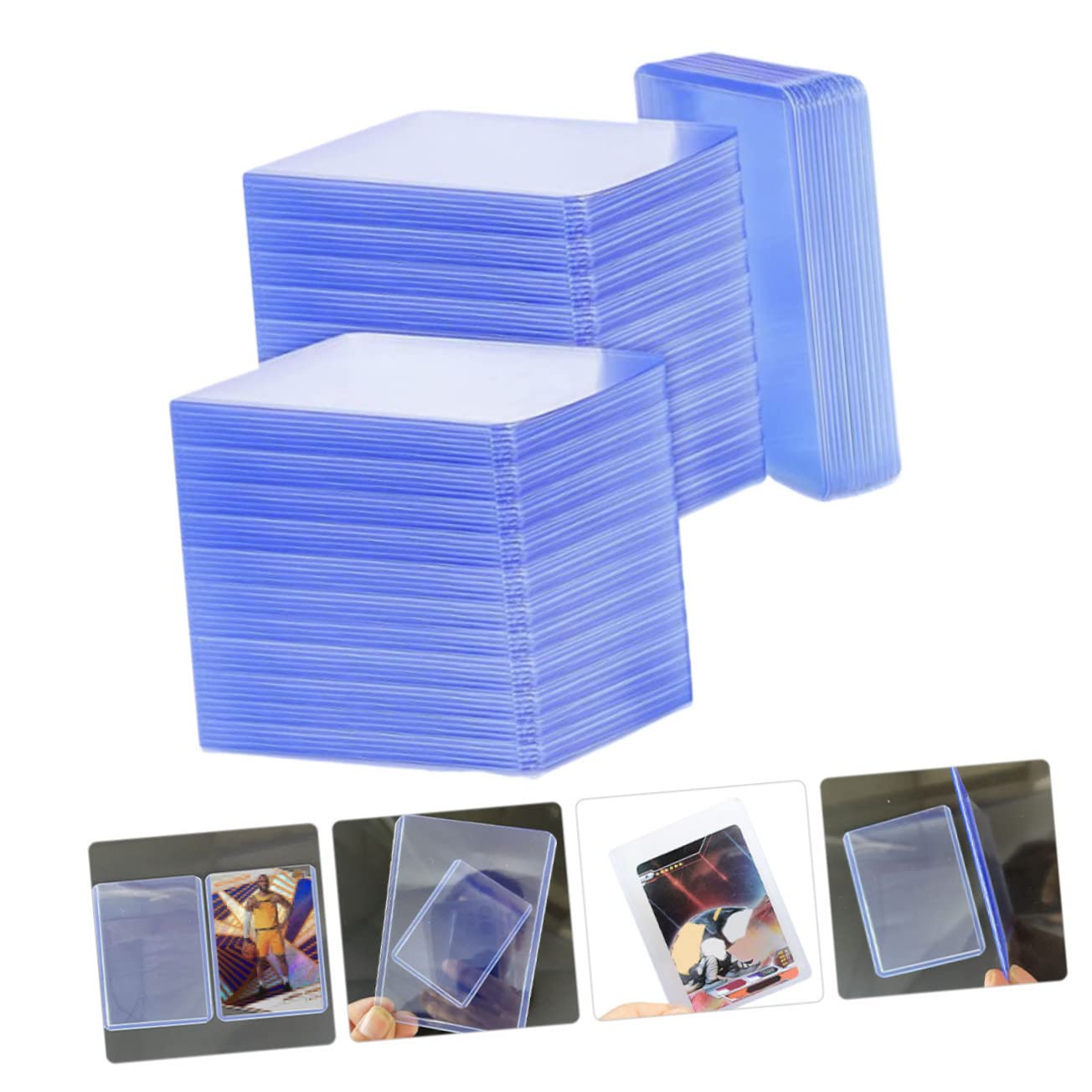 100 Stück Transparente Kartenhüllen Aus Pvc Schutzhüllen Für Spielkarten Und Sammelkarten Stabil Und Langlebig