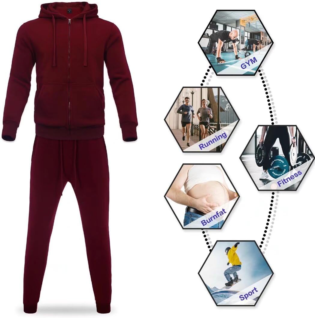 Zusmen Tracksuit Mens, Track Jackets and Pants 2 Piece Outfit - Image 3
