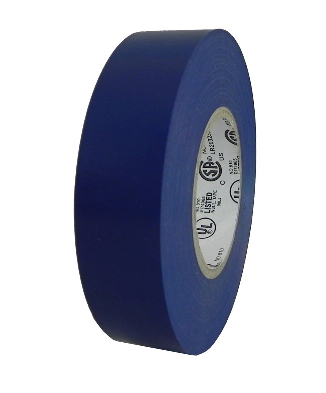 Alanson ProductsColored Electrical Tape 3/4 in (62018-B) (3/4"(19mm) x 66' - 100 Rolls Per Case, Blue)