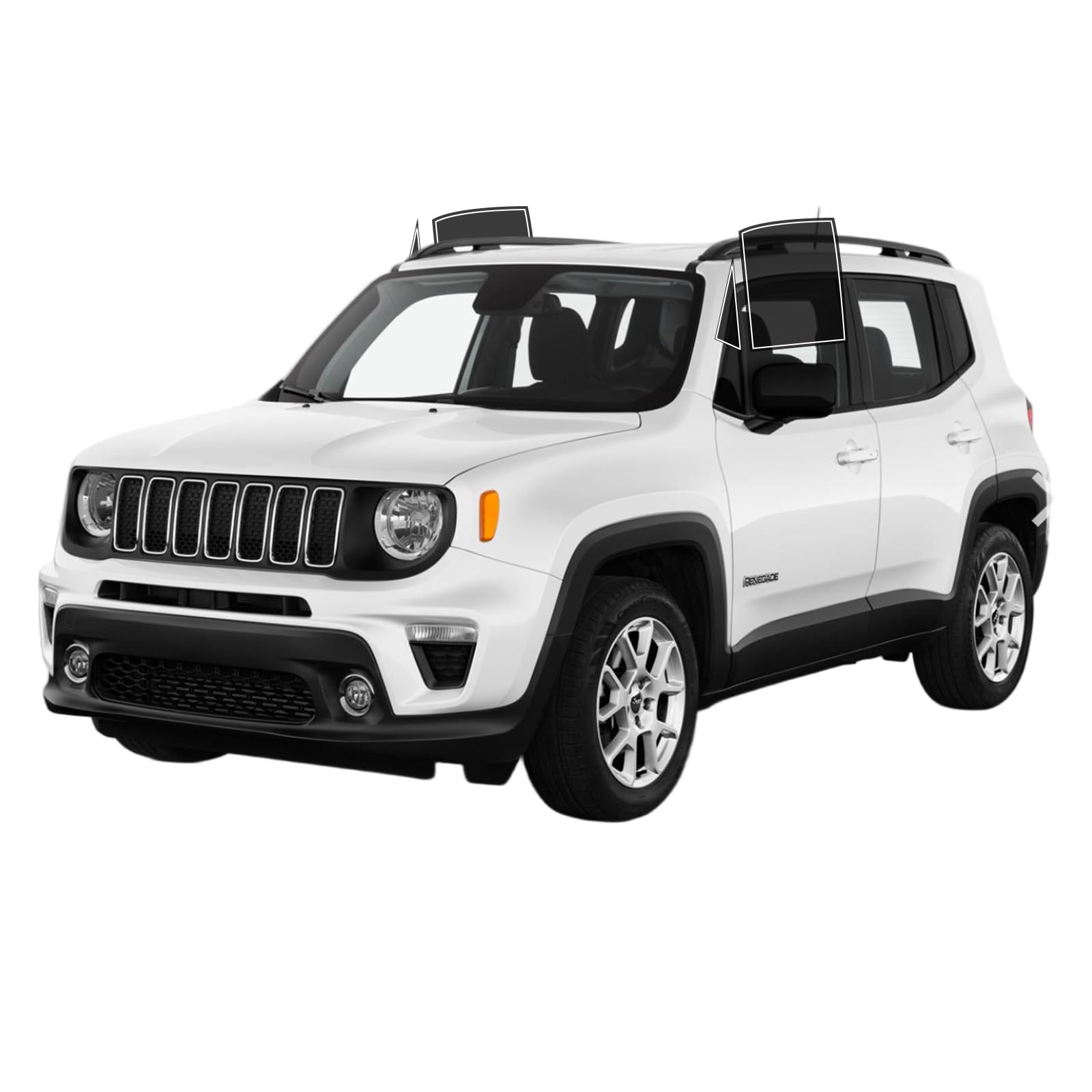 AUTOTEK Precut Window Tint Film for Jeep Renegade 2015-2023 Front Row Window 25% VLT 2Ply Anti-Shatter, UV Block, Privacy Protection, Easy Install, No
