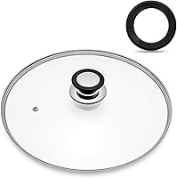 Vista 1 de Tapa de vidrio templado con asa resistente al calor, 8"/20cm, transparente