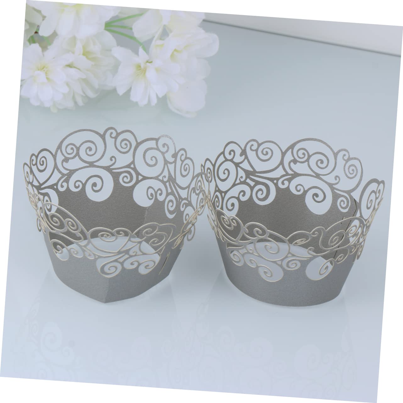 PRETYZOOM 180piezas Envoltorios De Pastel De Diseño De Huecos Resistencia Altas Temperaturas Perfectos Para Decoración De Tartas Cumpleaños y Bodas