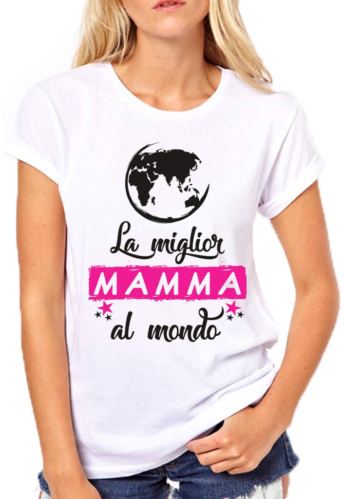 Puzzletee - Maglietta Festa della Mamma - T-Shirt Donna in Cotone con Stampa Resistente, Leggera e Traspirante - Idea Regalo Originale