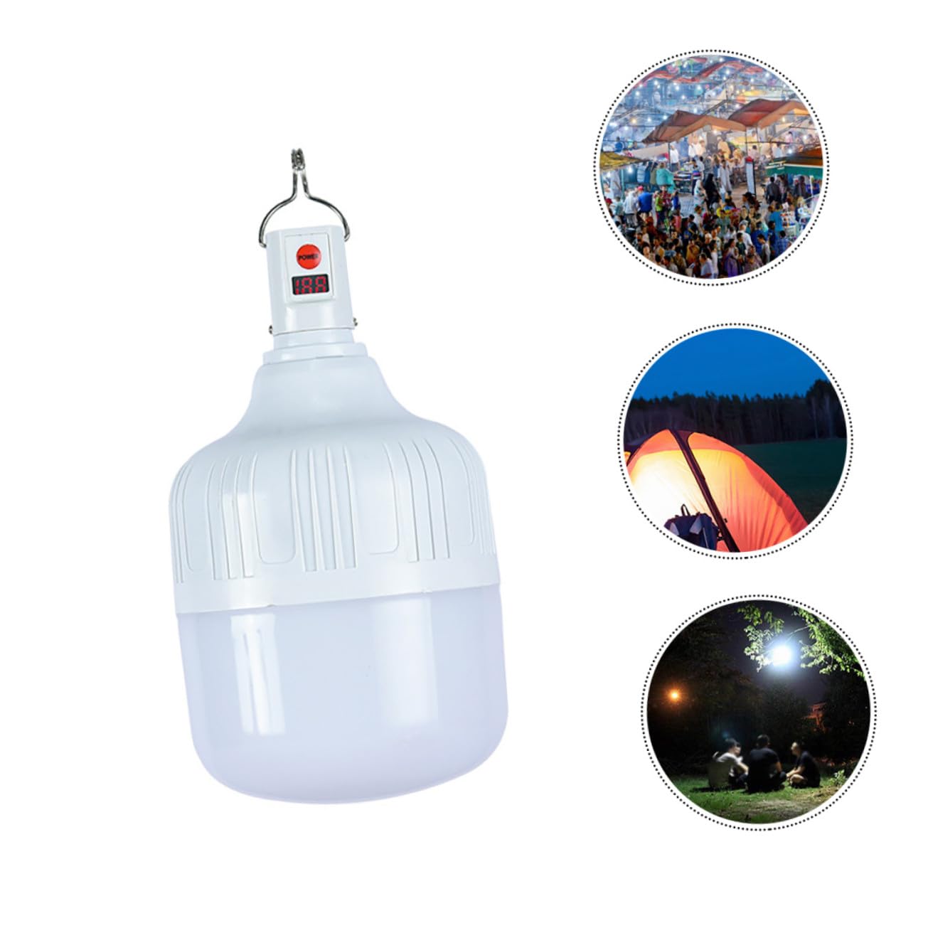 Lámpara LED de Camping Recargable 5730, 18 Perlas, 100w