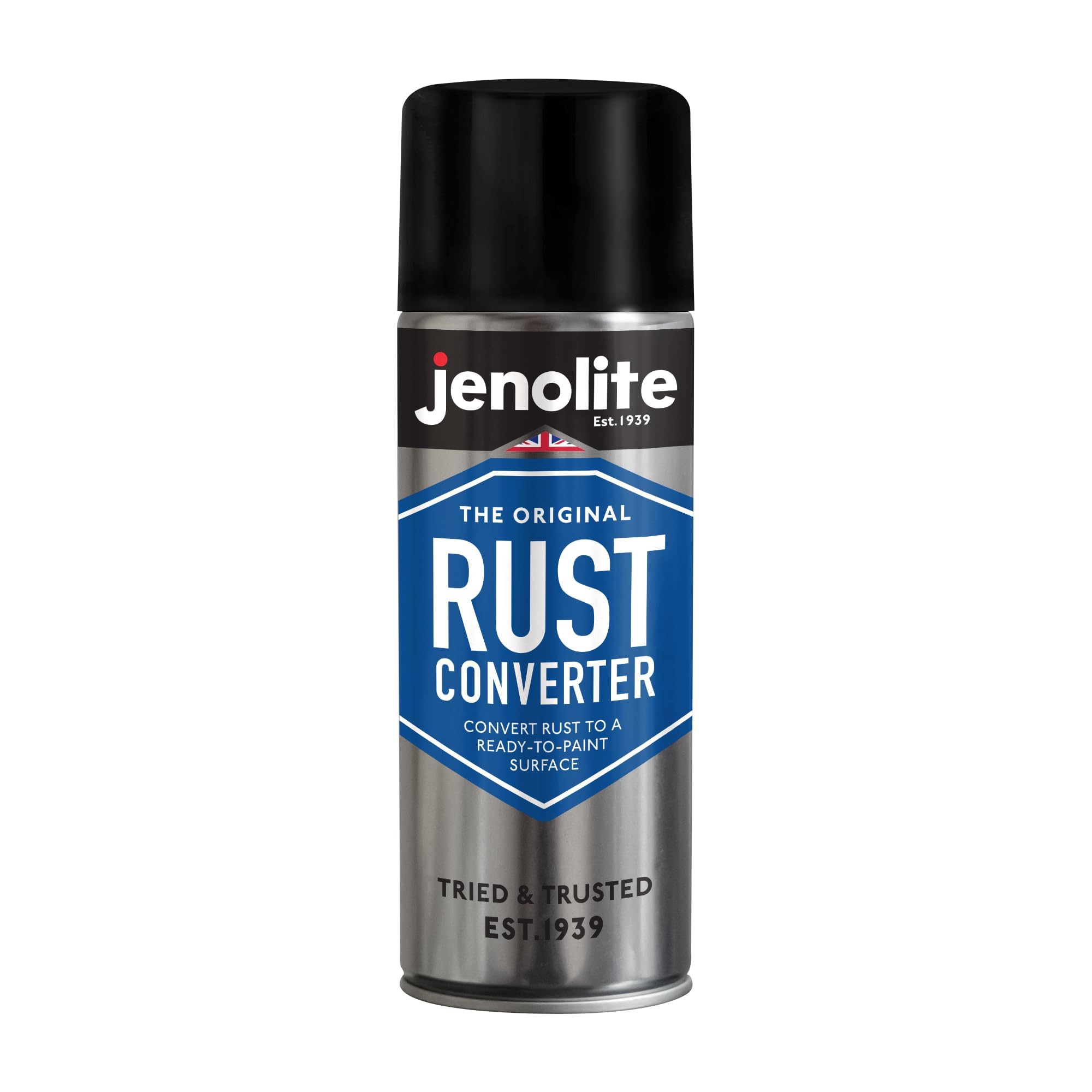 JENOLITE Rust Converter Spray | 400ml | RUST TREATMENT & RUST INHIBITOR | Fast Acting Epoxy Based Rust Converter For Metal | Converts Rust Into Stable, Ready-to-Paint Surface