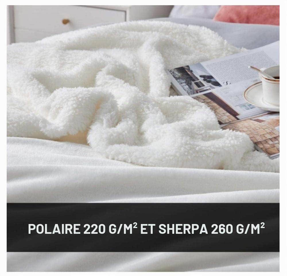 Plaid Michael Jackson Plaid Polaire Conception Recto-Verso Plaid Canape Flanelle Laine d'agneau Couverture Polaire Mou Plaide Jeté de Canapé Épaissir Couverture Laine 130x150cm