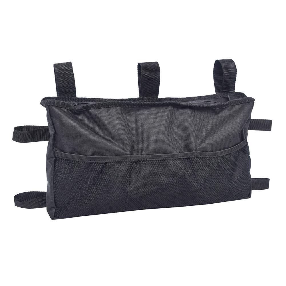 RUVANE Mochila para Silla de Ruedas, Bolsa de Accesorios para Andador, Bolsa organizadora de tamaño Universal para Cualquier Andador y Silla de Ruedas Estilo Andador (Negro) Star of Light