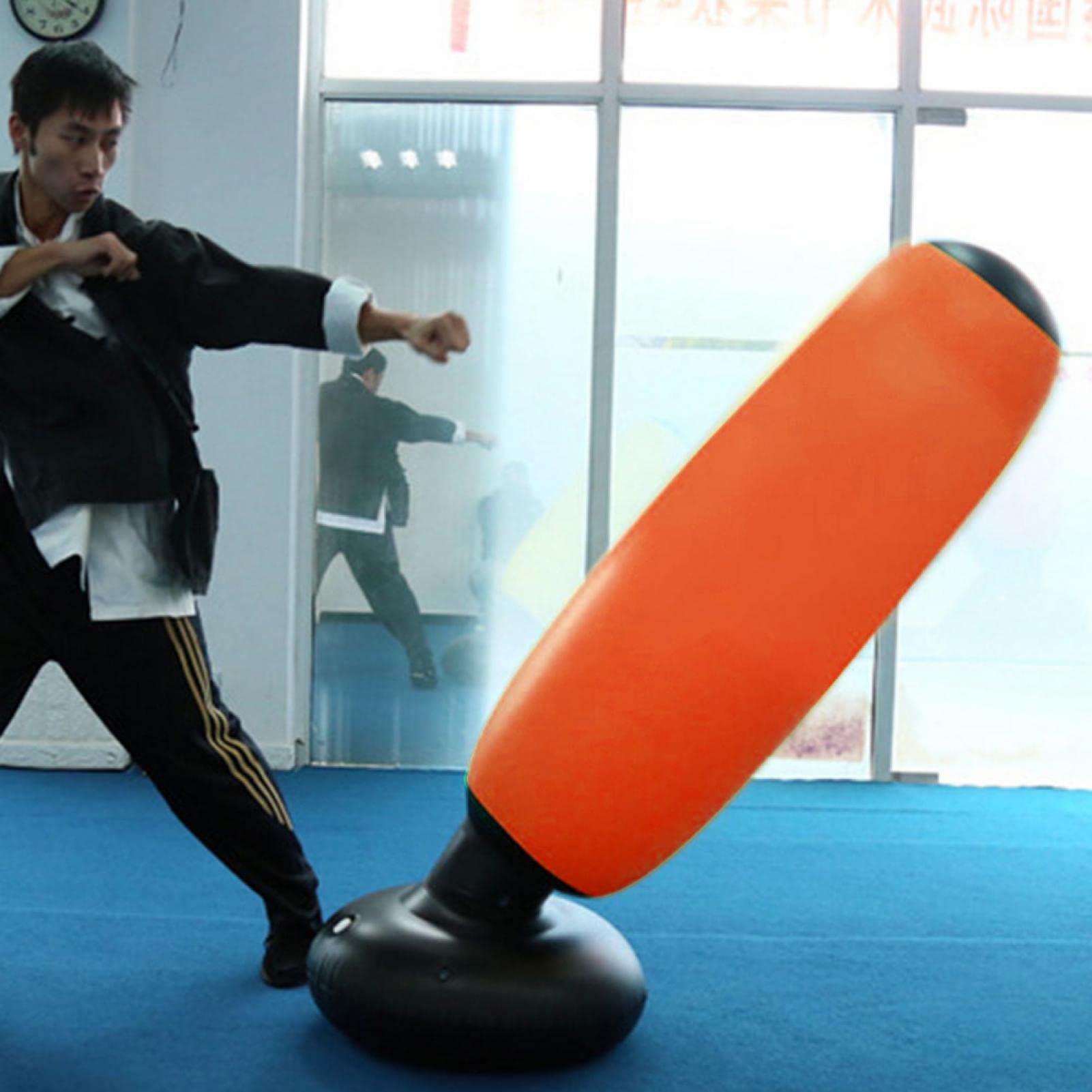 Inflatable Punching Bag, Standing Boxing Bag, PVC 160cm Fitness Hit Inflatable Sandbag - Image 3